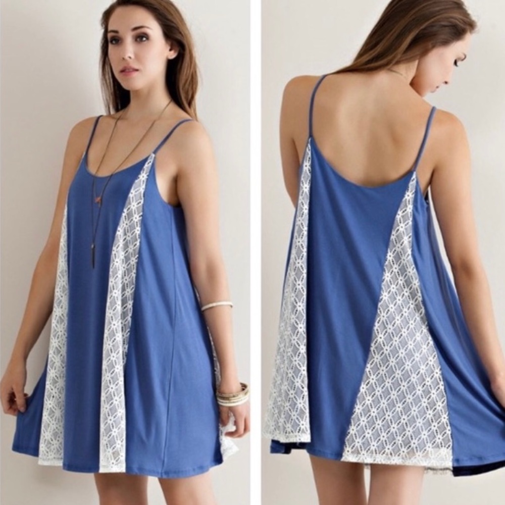 LACE SWING MINI DRESS - Picture 2 of 4